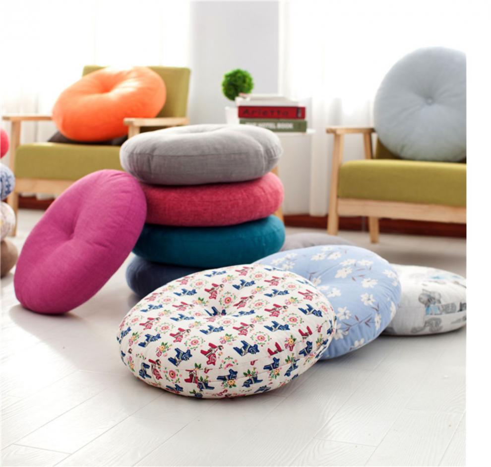 坐地上的懒人垫ins蒲团垫子小坐垫加厚圆形日式飘窗懒人榻榻米地上
