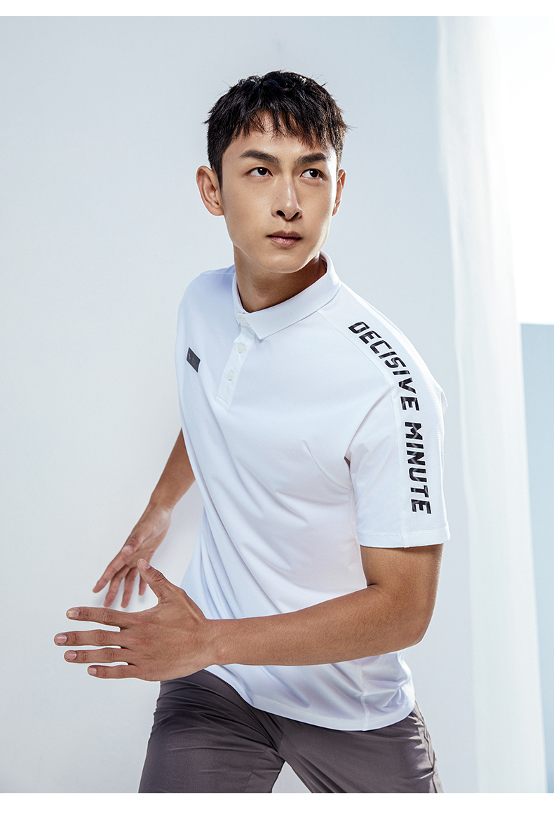 张继科安踏t恤男2022夏季新款男士商务短袖polo衫透气冰爽舒适上衣