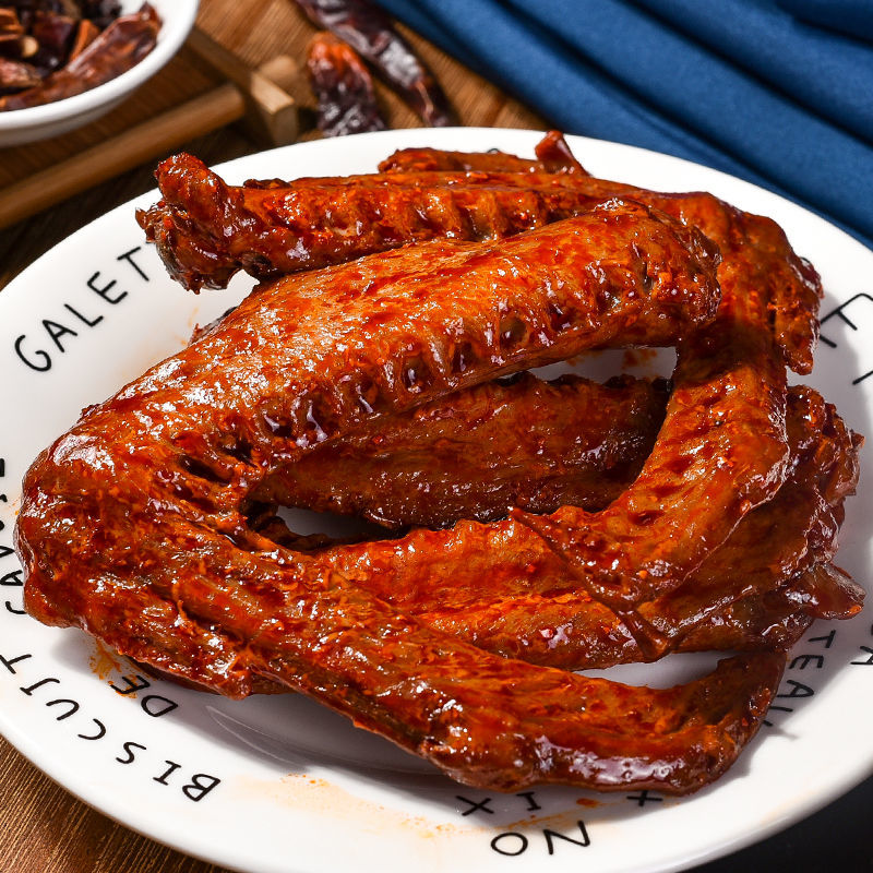 鸭翅香辣味麻辣味食品休闲零食卤味小吃网红湖南特产小吃正宗温州风味