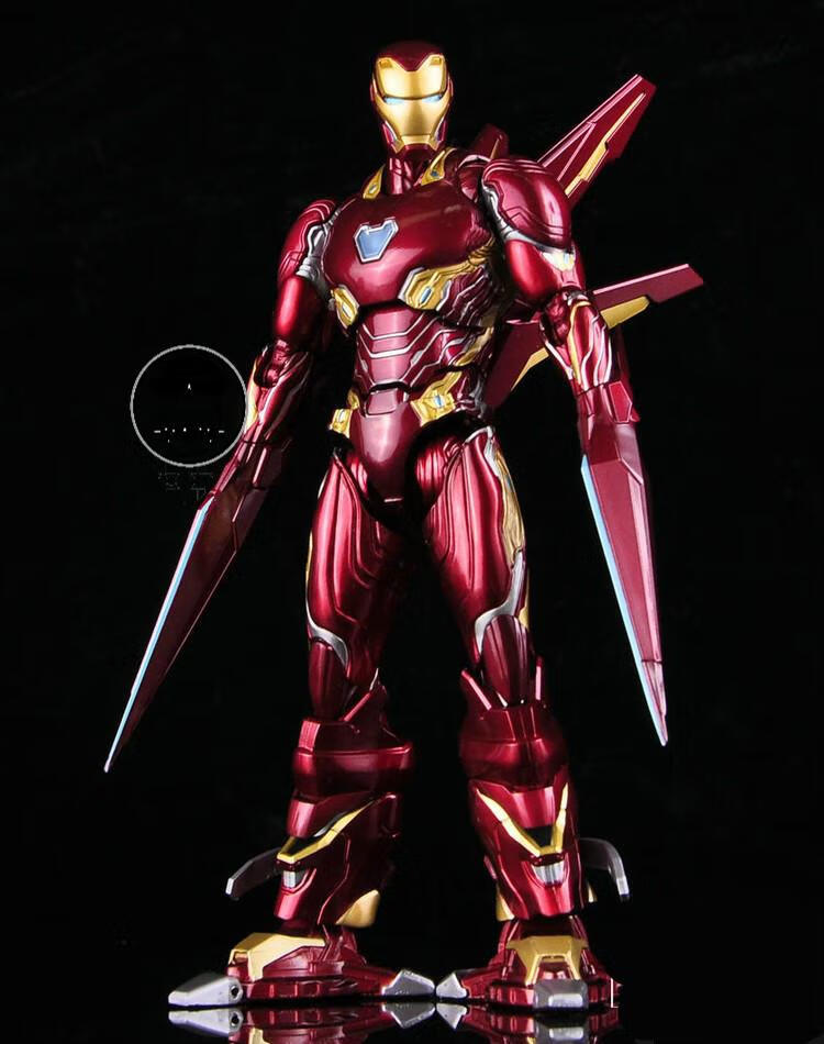 钢铁侠马克纳米战甲机甲人仔玩具合金模型男孩mk85支架更多实拍可以看