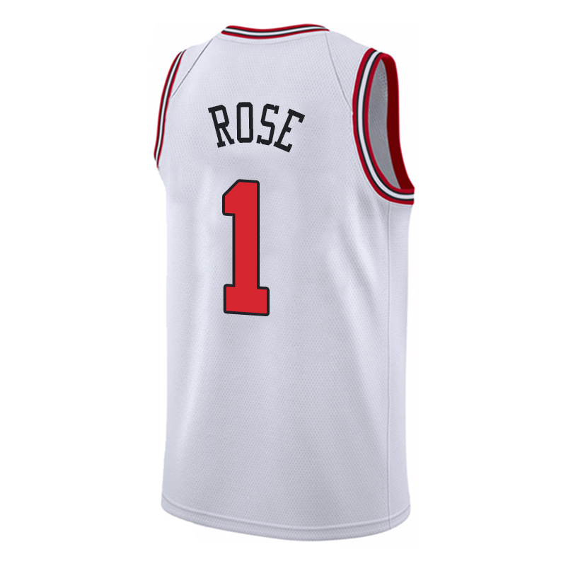 滕讯体育nba全明星公牛队1号德里克罗斯球衣rose骑士球迷城市版风城