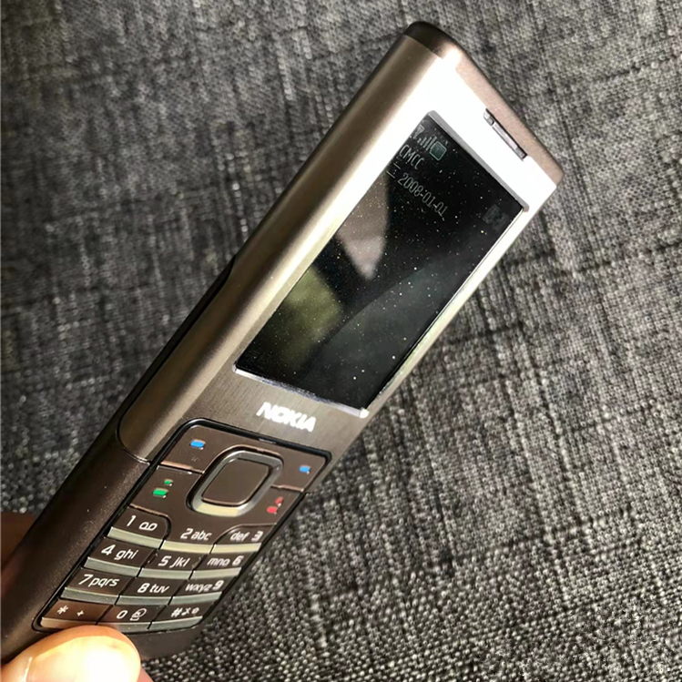 诺基亚6500c 原装金属机身商务直板老人时尚手机 黑色【移动卡】二电