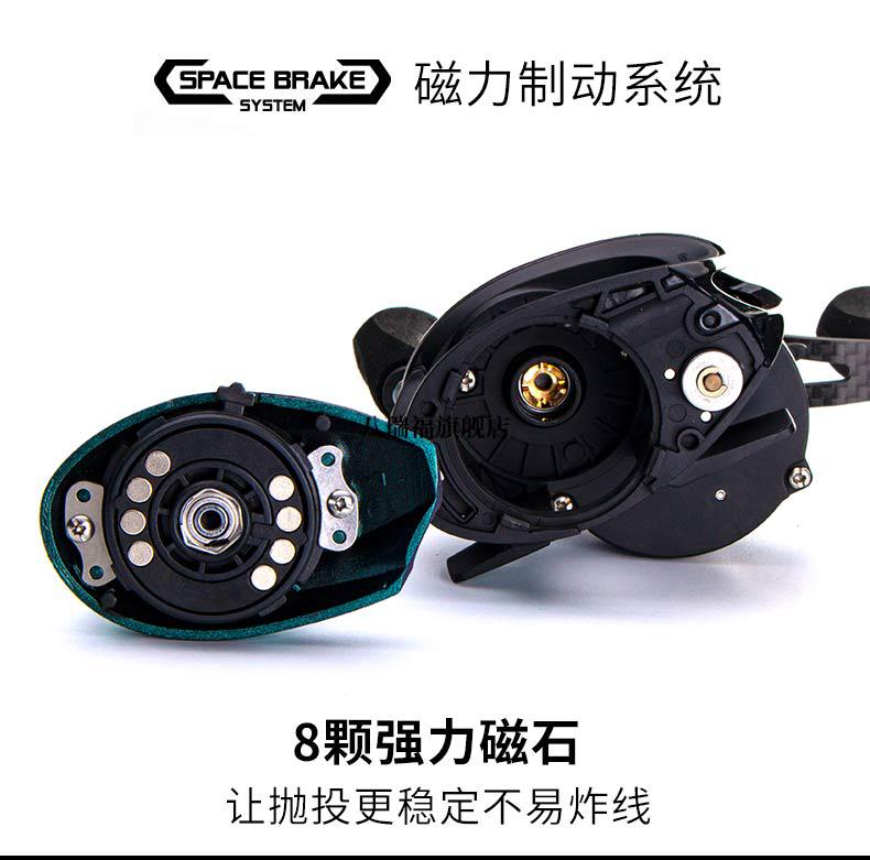 水滴轮极光魔丸水滴轮双线杯路亚微物远投轻高速比碳素主体卸力报警