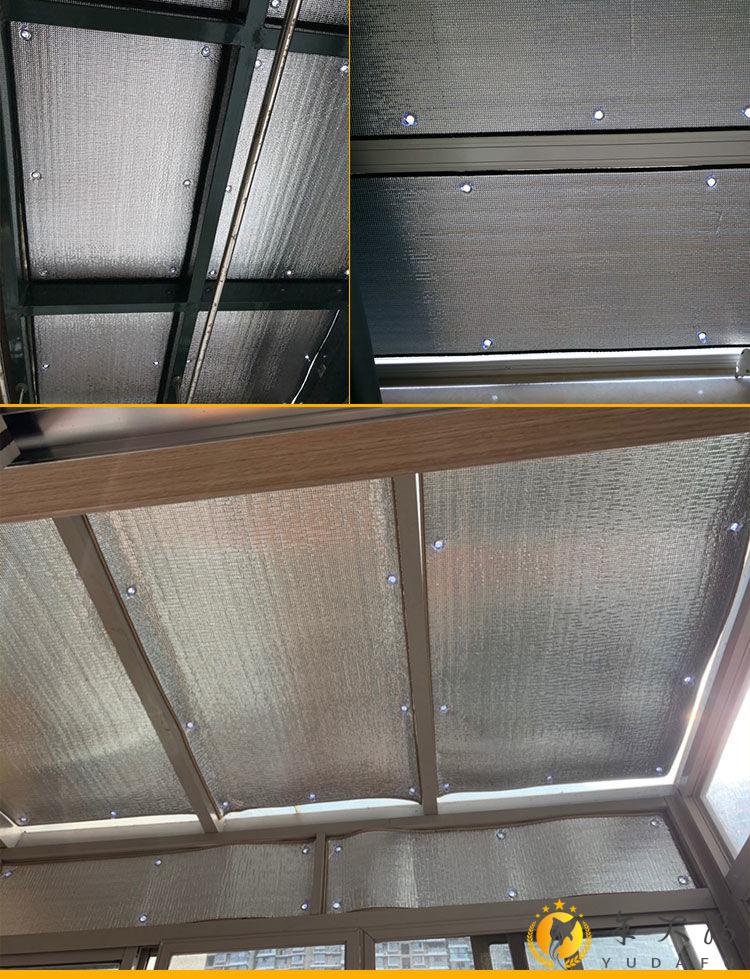 遮阳挡阳光房隔热板防晒隔热板吊顶保温屋顶房顶隔热板遮阳板降温材料