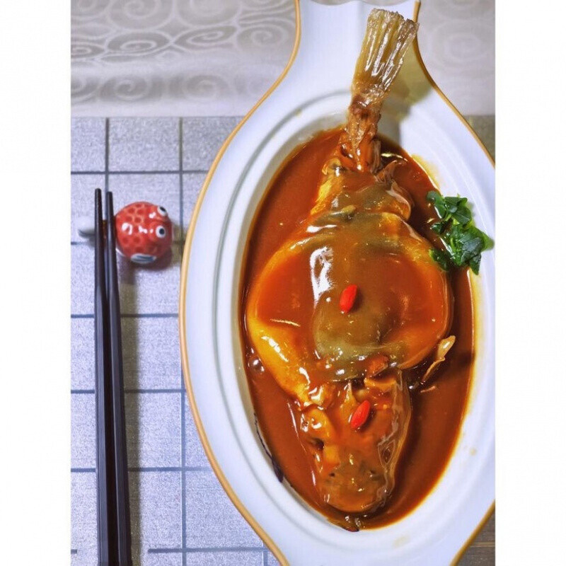 大号河豚鱼可食用已处理新肉带肝皮安全极鲜淡水鱼1斤2条装橘黄品种更