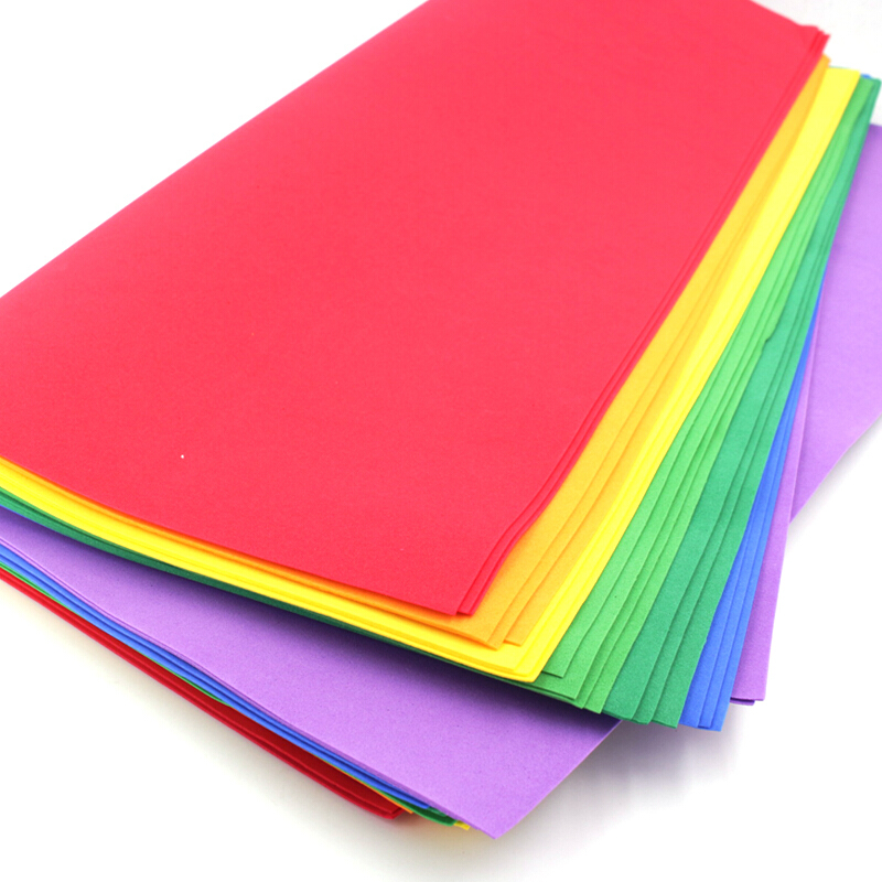 双岗海绵纸彩色28色大张吹塑纸儿童diy手工折纸智慧树材泡沫纸绿色