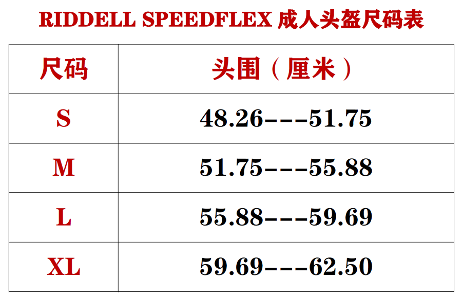 帽子码数对照表图片