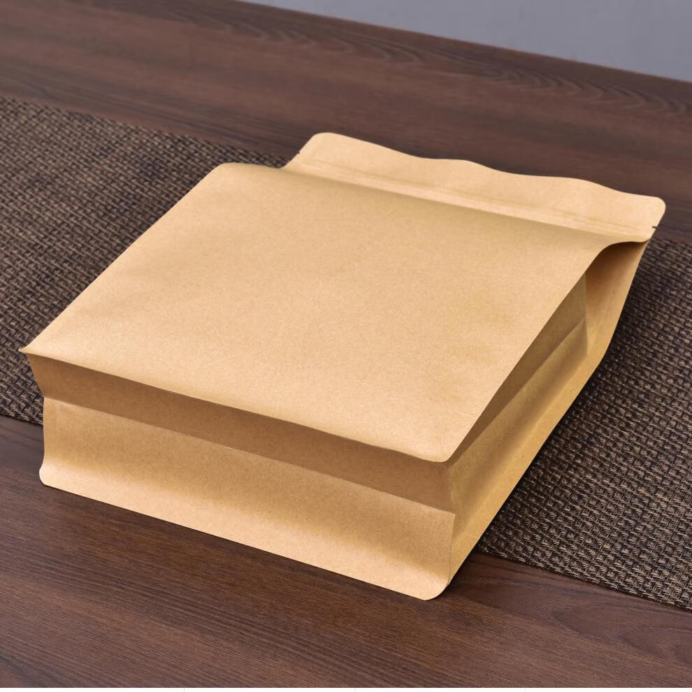 壹朵森茶叶包装袋牛皮纸加厚一斤装红茶密封袋半斤绿茶散茶自封袋封