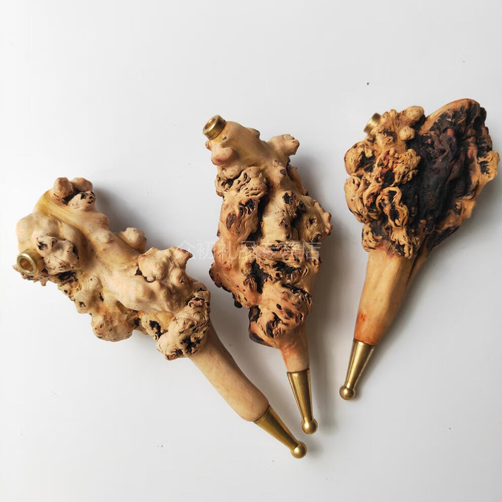 云南黑果木树瘤烟斗瘤疤手把件山茶木疙瘩过滤烟嘴可拆洗烟具yt7