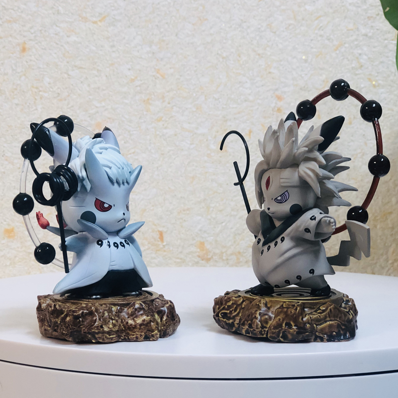 火影忍者gk 皮卡丘 cos 六道仙人 鸣人 宇智波带土斑模型 cos六道带土