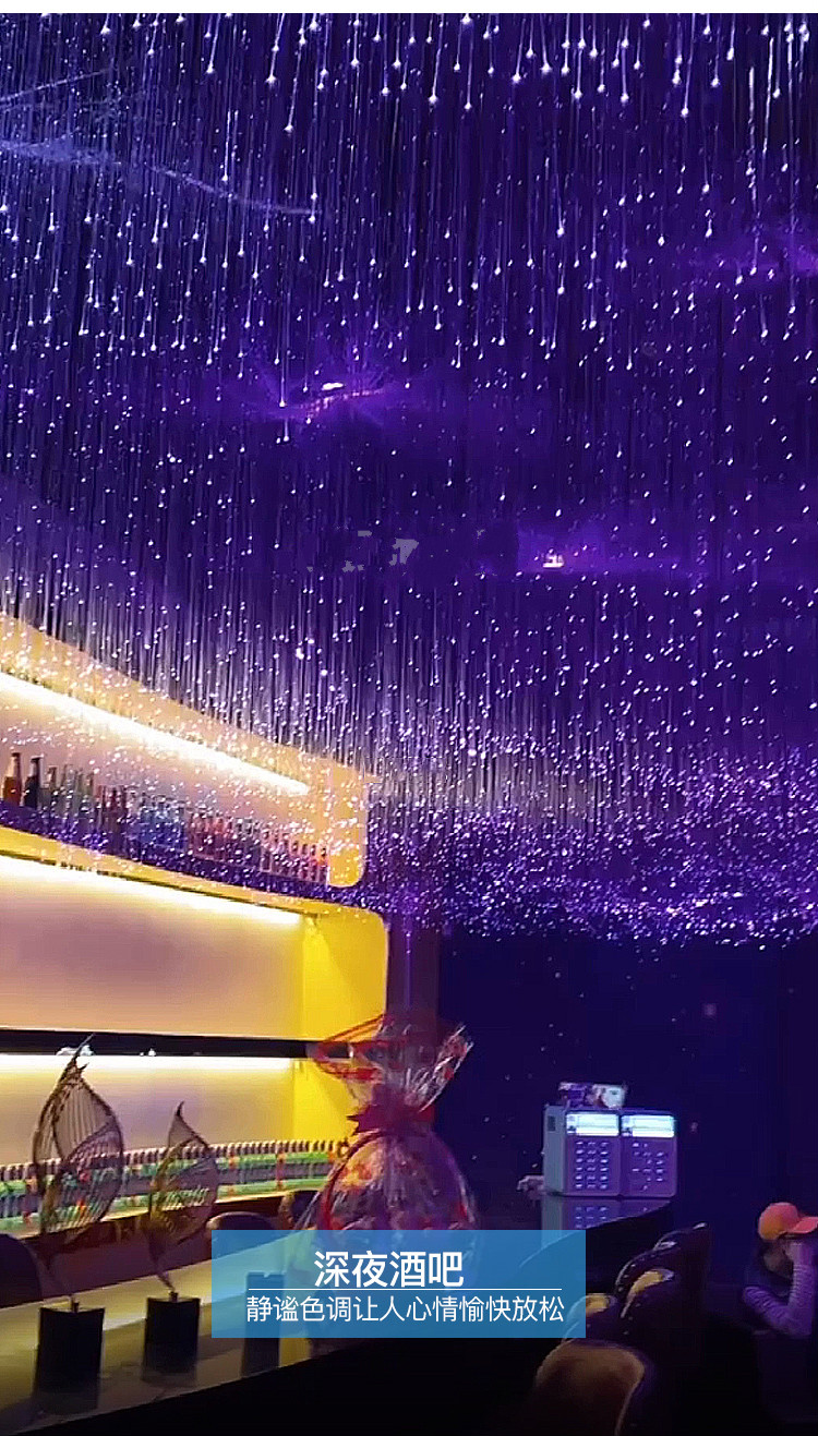 光纤灯餐厅走廊酒吧ktv装饰灯婚宴会星空顶满天星光纤吊灯网红灯a1200