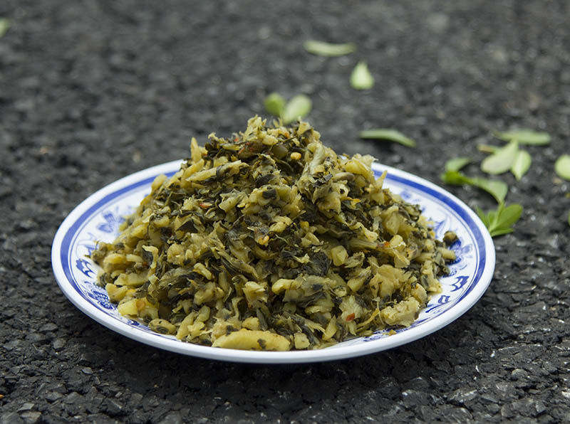 正宗农家自制雪菜咸菜酸菜新鲜雪里红腌制包子馅下饭菜 500克/一包