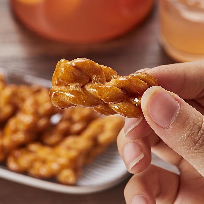 顾艾格吃饱了黑糖小麻花108g袋装传统手工糕点重庆特产小吃零食 椒盐
