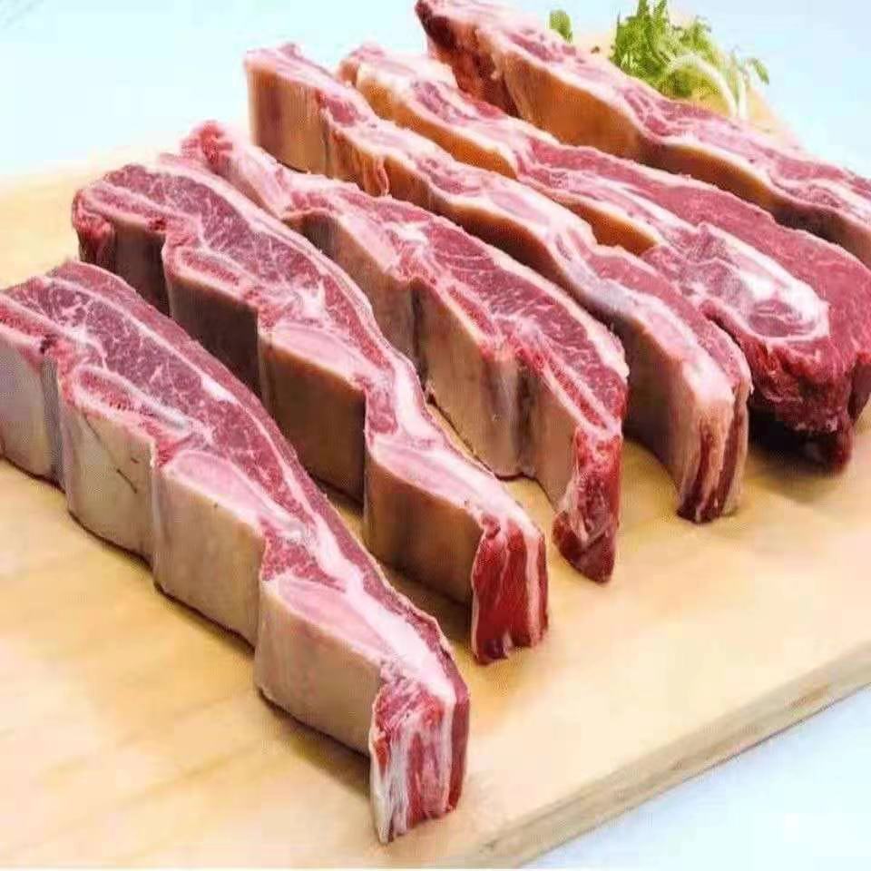 新鲜牛大骨带肉牛肋排段鲜冻牛蝎子熬汤煮生鲜火锅煮炖食材批发 锦蜜