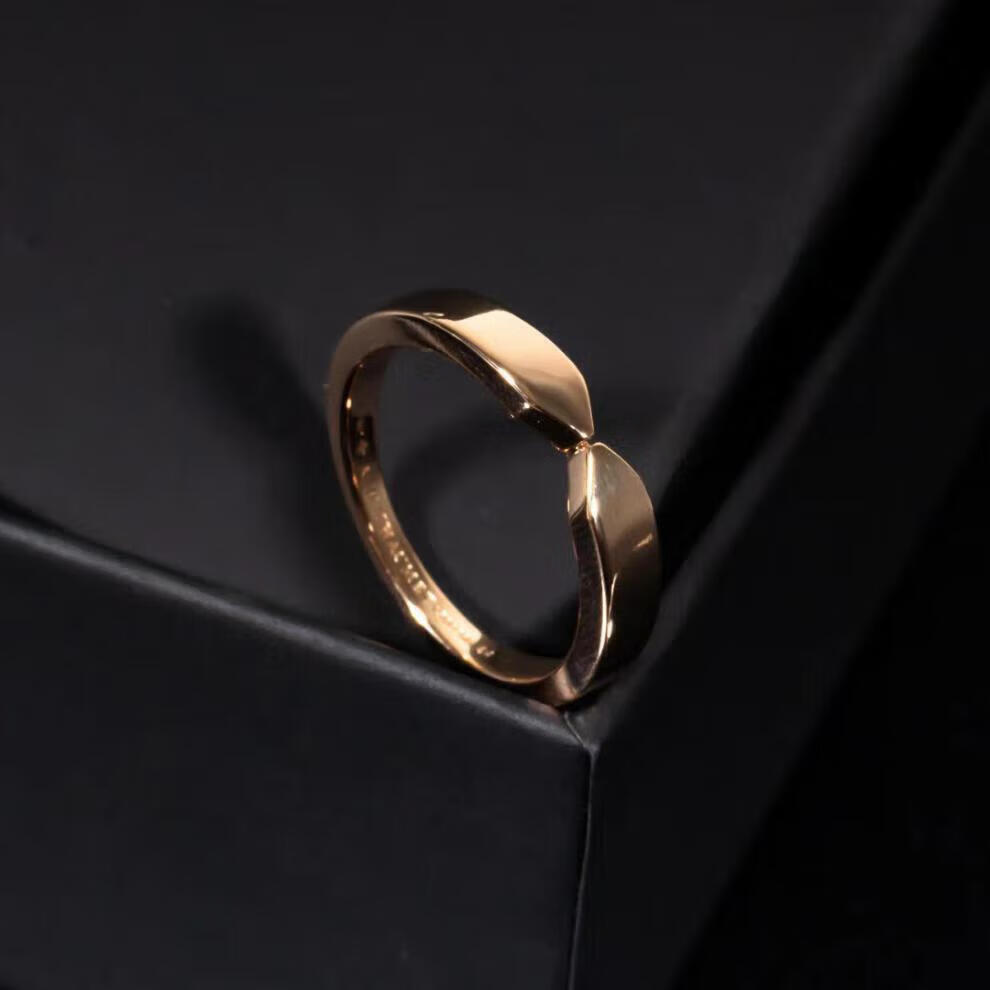 尚美对戒 plume戒指女v金高版镀金银质满钻v形男女婚戒轻奢情侣对戒