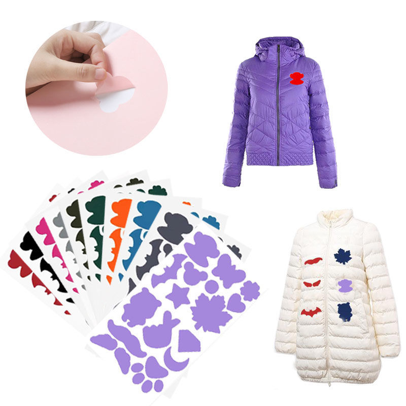 修补贴衣服破洞无痕修复自粘时尚可水洗贴布补衣贴男女布贴白色一片装