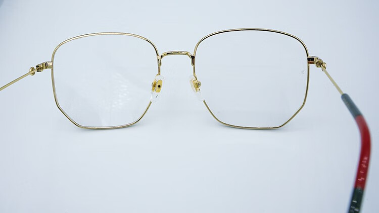 眼镜鼻托 g家适用眼镜鼻托配件眼镜框叶拖古奇墨镜太阳镜鼻托 金银各1