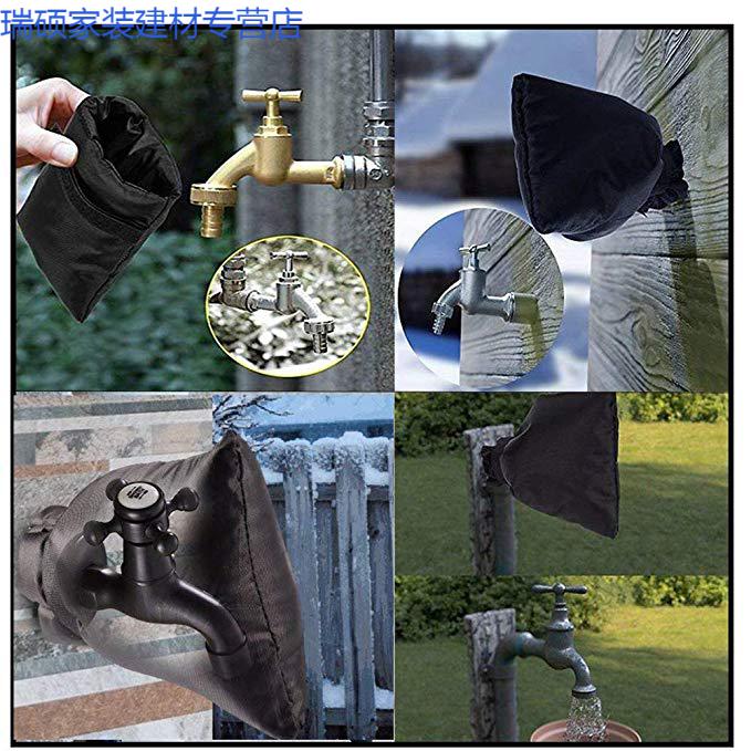 水管保温层户外冬季水龙头防冻保护罩防结冰保温水保养管保护套 灰色