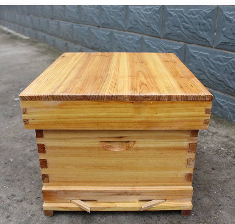 箱带巢框杉木烘干标准十框蜂桶野蜂土蜂箱中蜂成品巢框养蜂工具批发
