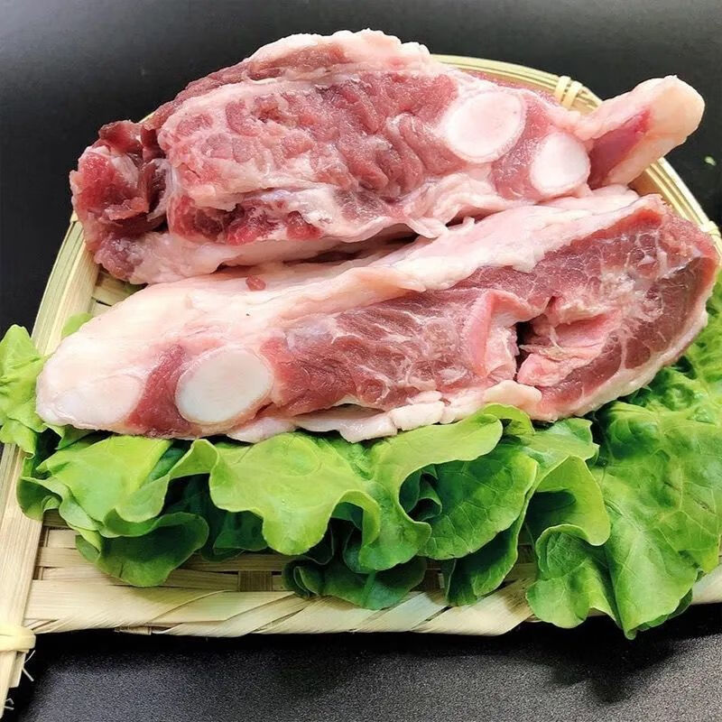 清真新鲜牛胸骨胸肋脆骨牛仔骨原切骨脆骨带肉纯牛小排 两斤牛胸骨