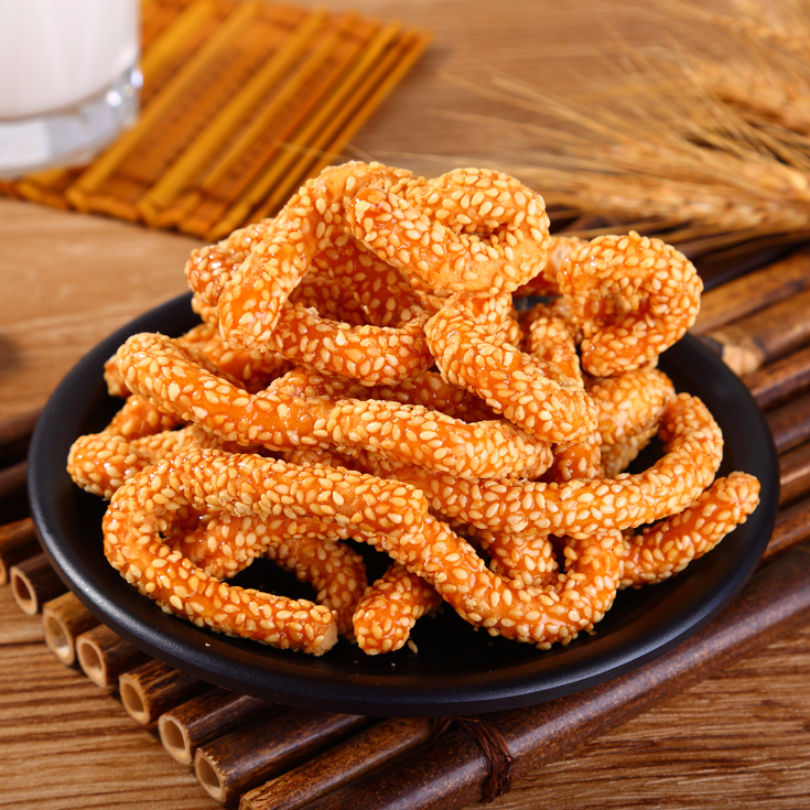 蜜三刀芝麻条老式传统糕点零食果子油果山东特产蜜三刀蜜麻条蜜翻花1