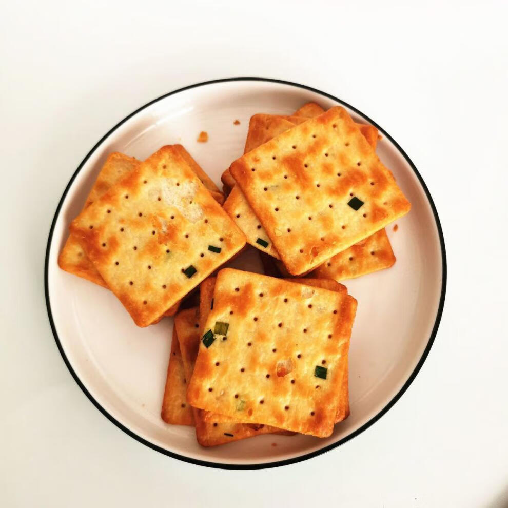 城厢苏打饼干葱油饼干香葱咸味香葱花饼干老牌子整箱葱饼干 上海老城