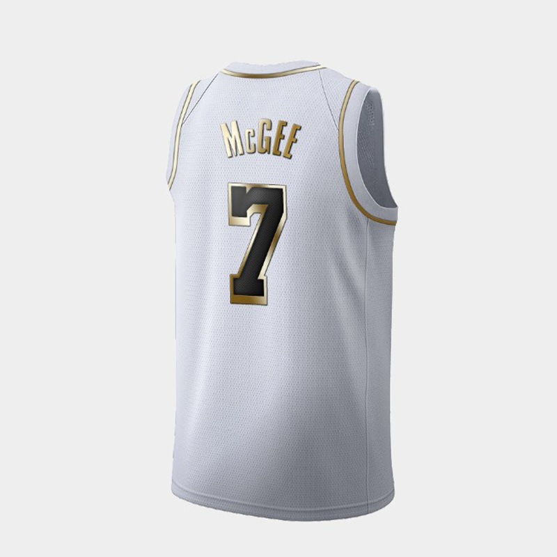 运动湖人8号24号纪念版球衣3号浓眉哥黑金白金运动篮球服白金麦基7xs