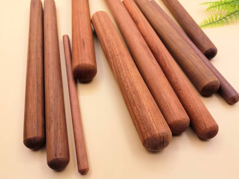 龙舟敲鼓棍实木两头圆鼓棍龙舟鼓红花梨木大红鼓架子小鼓棒敲桌杆舞蹈