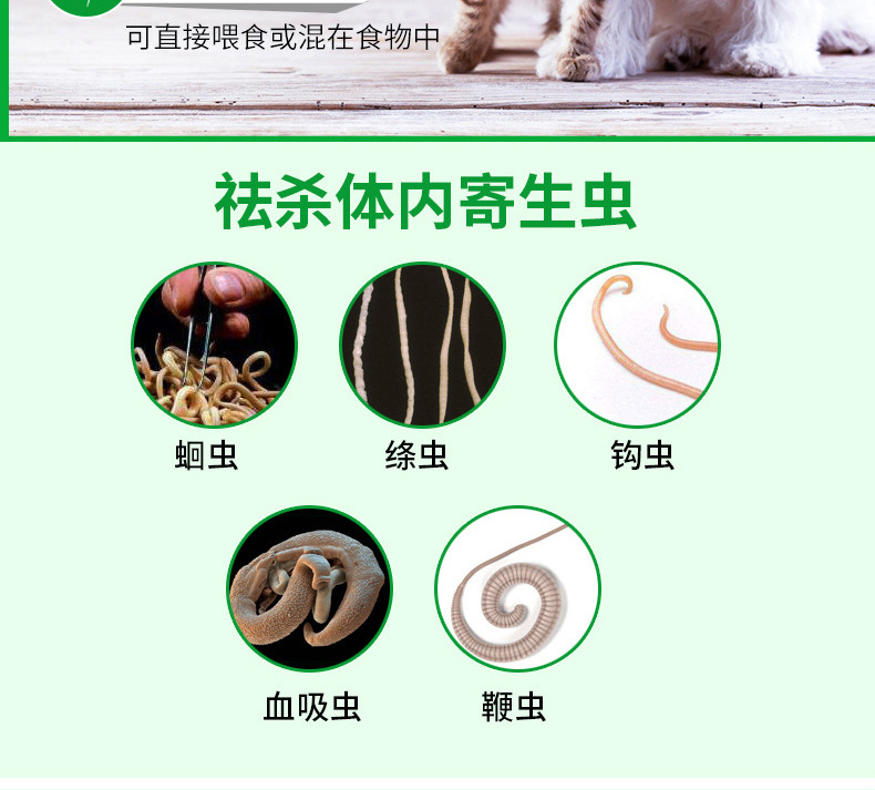 巴士宠 宠净风味驱虫药 狗狗猫咪体内驱虫阿苯达唑片 宠物药品 柯利犬