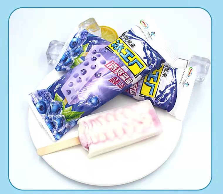 伊利雪糕网红雪糕伊利冰工厂蓝莓黄桃山楂爽心情大布丁老冰棍冰淇淋激