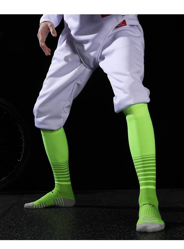 击剑袜 zhida制达夏季薄款击剑袜儿童少年成人毛巾底比赛训练运动袜