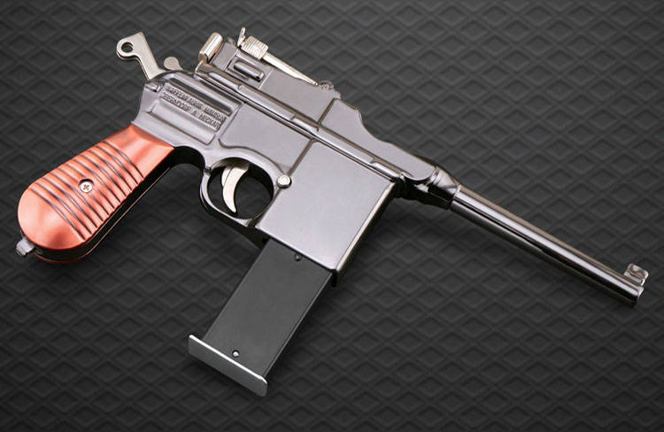 05毛瑟m1932金属仿1真手炝模型驳壳可拆卸儿童玩具不可发射 枪色 双