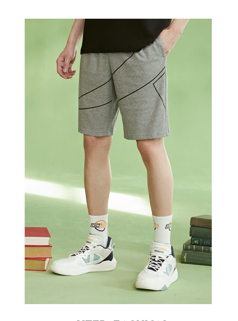 特步短裤男运动短裤男五分裤子男2022夏季休闲透气宽松篮球短裤跑步