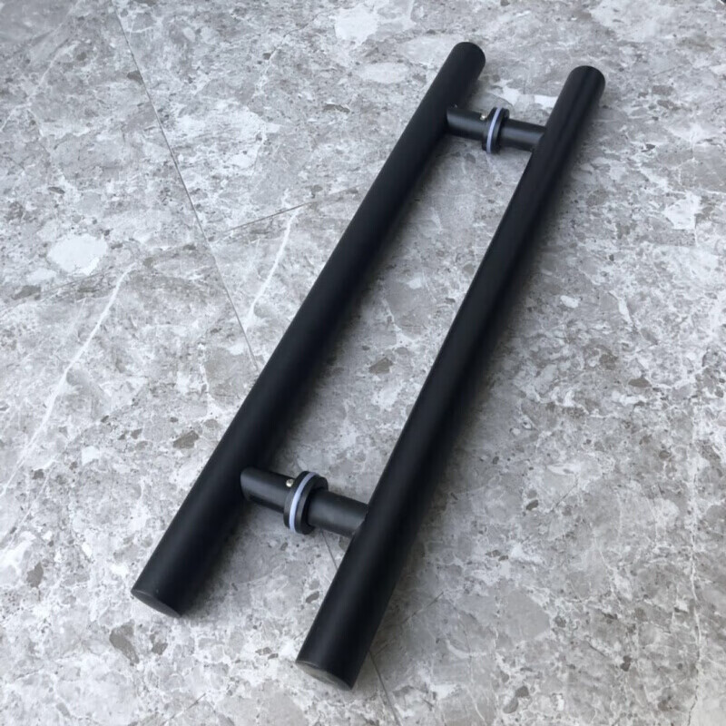 适用于玻璃门拉手不锈钢有框推拉木门把手无框门扶手白钢透明经济款长