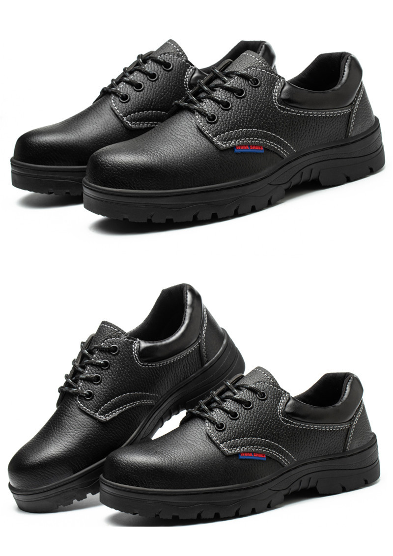 可开票特大码劳保鞋大头皮鞋工作鞋子男码大号钢头鞋仿砸仿刺穿透气j