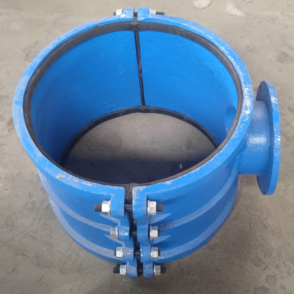 pe管哈夫节法兰分水三通铸铁管道开孔马鞍三通抢修器抱箍接头p110200