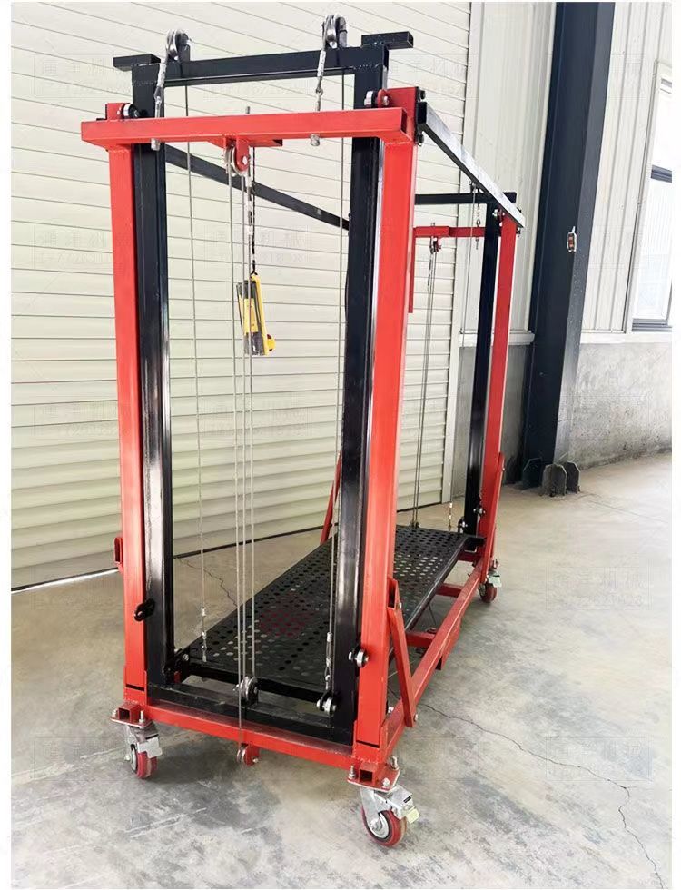 龙之情全自动脚手架电动升降脚手架移动可折叠脚手架遥控室内起降提升