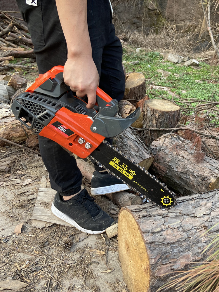 雅马哈汽油锯小型家用单手持轻便进口伐木锯12寸树机电毛竹锯据12寸