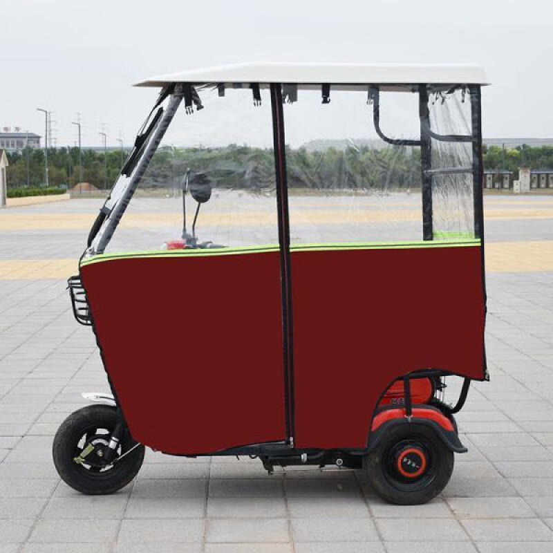 推拉棚电动三轮车车棚休闲小巴士透明遮雨篷全封闭挡风蓬防寒骑驰侠