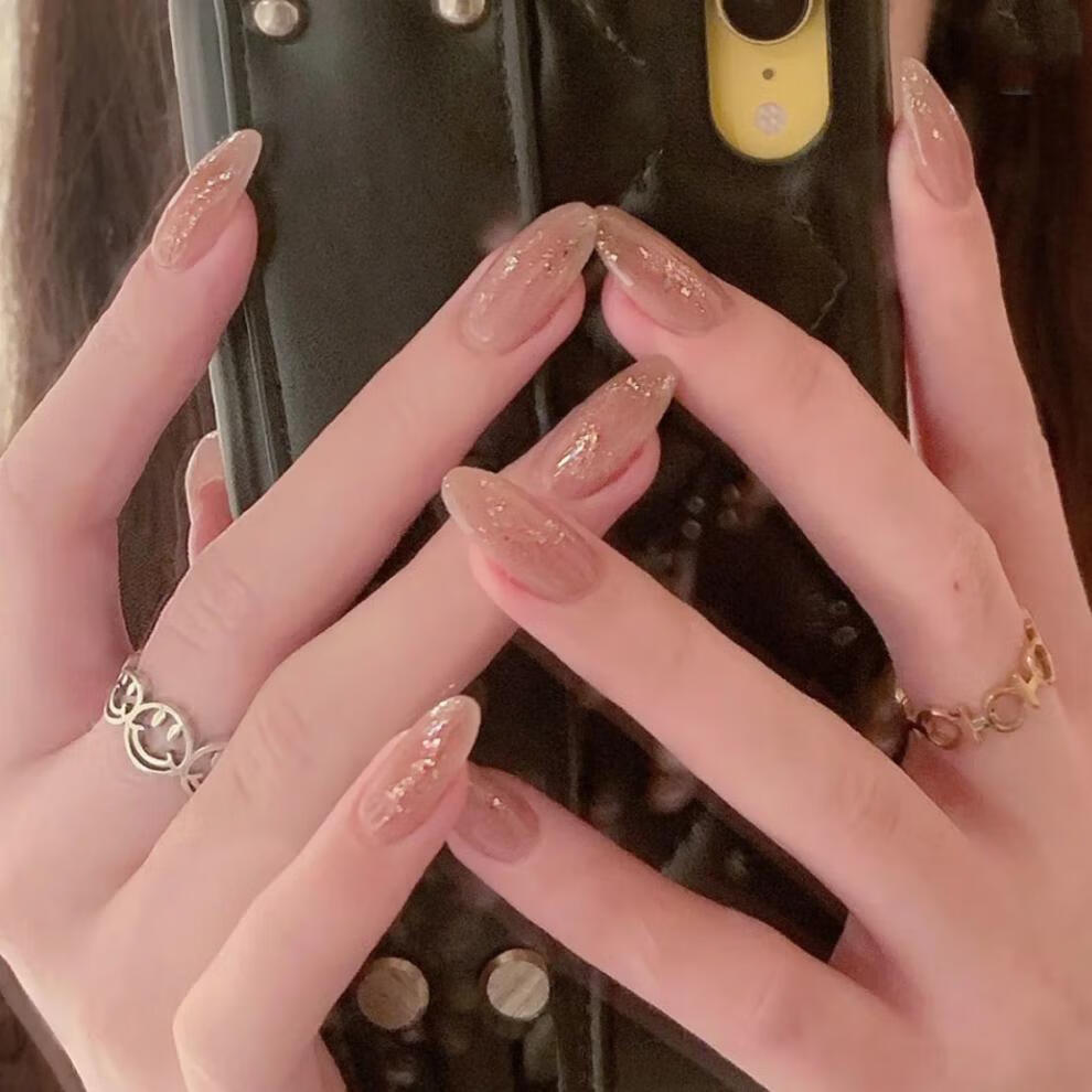 精选直发穿戴式甲片假指甲长短款可拆卸网红抖音成品新娘学生孕妇美甲