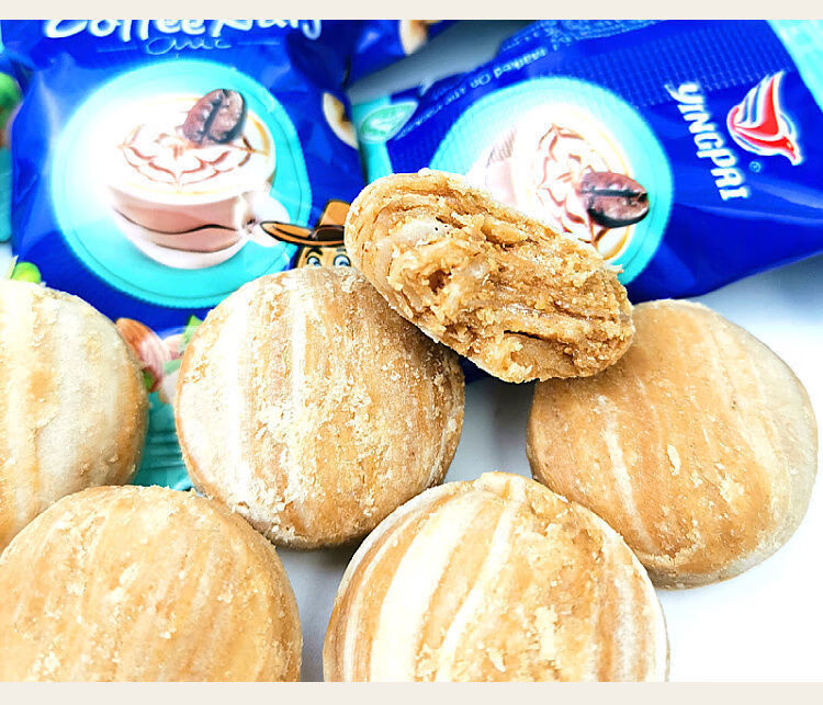 5折英国进口yingpai鹰派咖啡果仁酥心糖坚果酥网红糖果怀旧零食批发 2