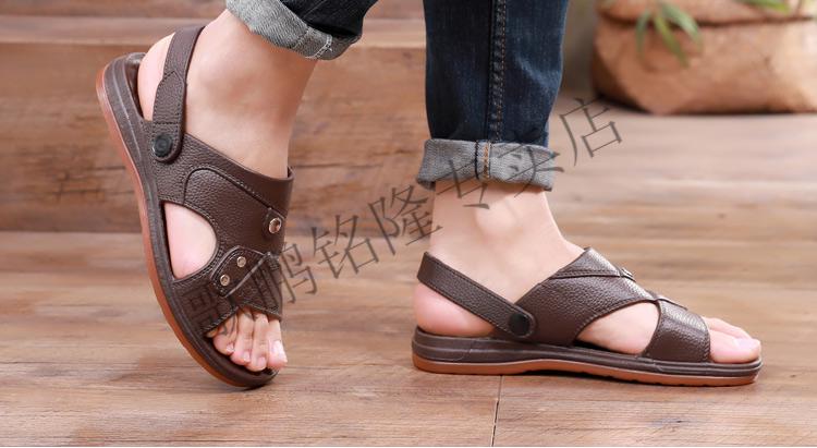 塑料凉鞋 男男士凉鞋夏季新款外穿时尚黄胶鞋复古怀旧老式80年代塑料