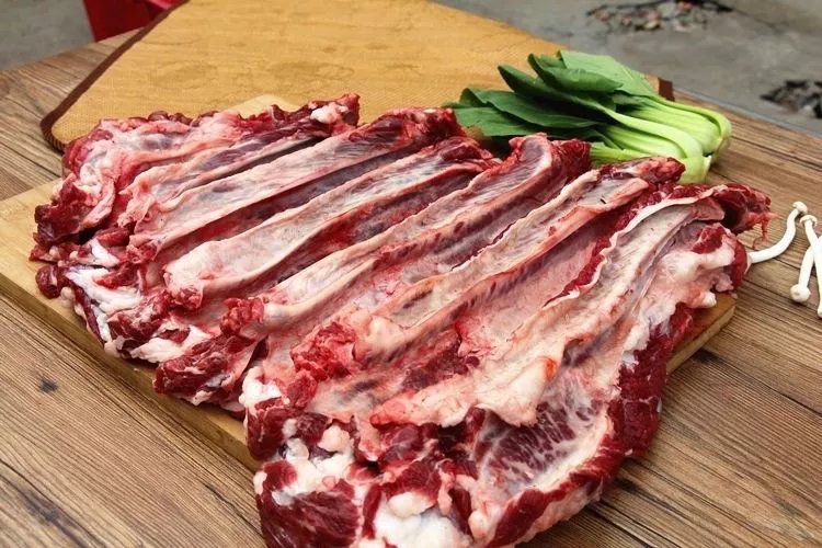 新鲜牛肋条肉生牛肉牛肋排肉剔骨牛排肉去骨农家散养黄牛肉清真 原切