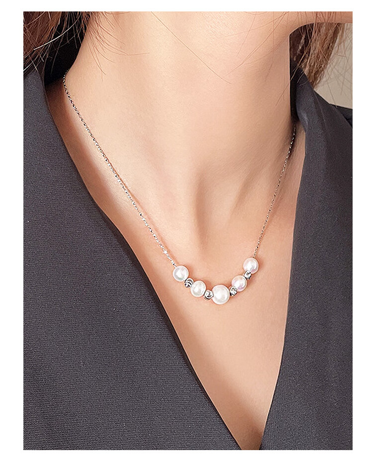 御木本珍珠项链 mikimoto御木本珍珠项链女淡水轻奢小众感夏气质珠