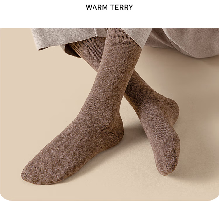 俞兆林yuzhaolin袜子女冬季女士长筒袜中筒袜小腿袜秋冬加厚袜子保暖