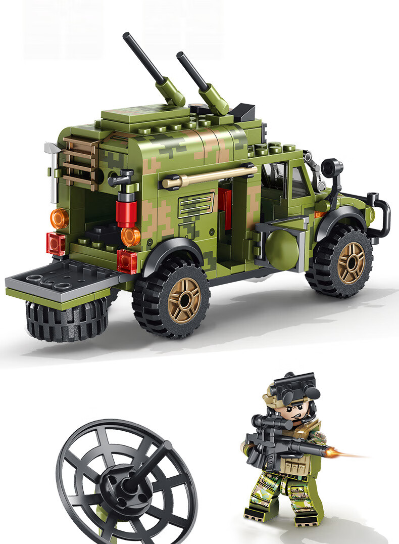 乐高(lego)儿童军事坦克装甲车二战中国拼装玩具拼插积木男孩子模型