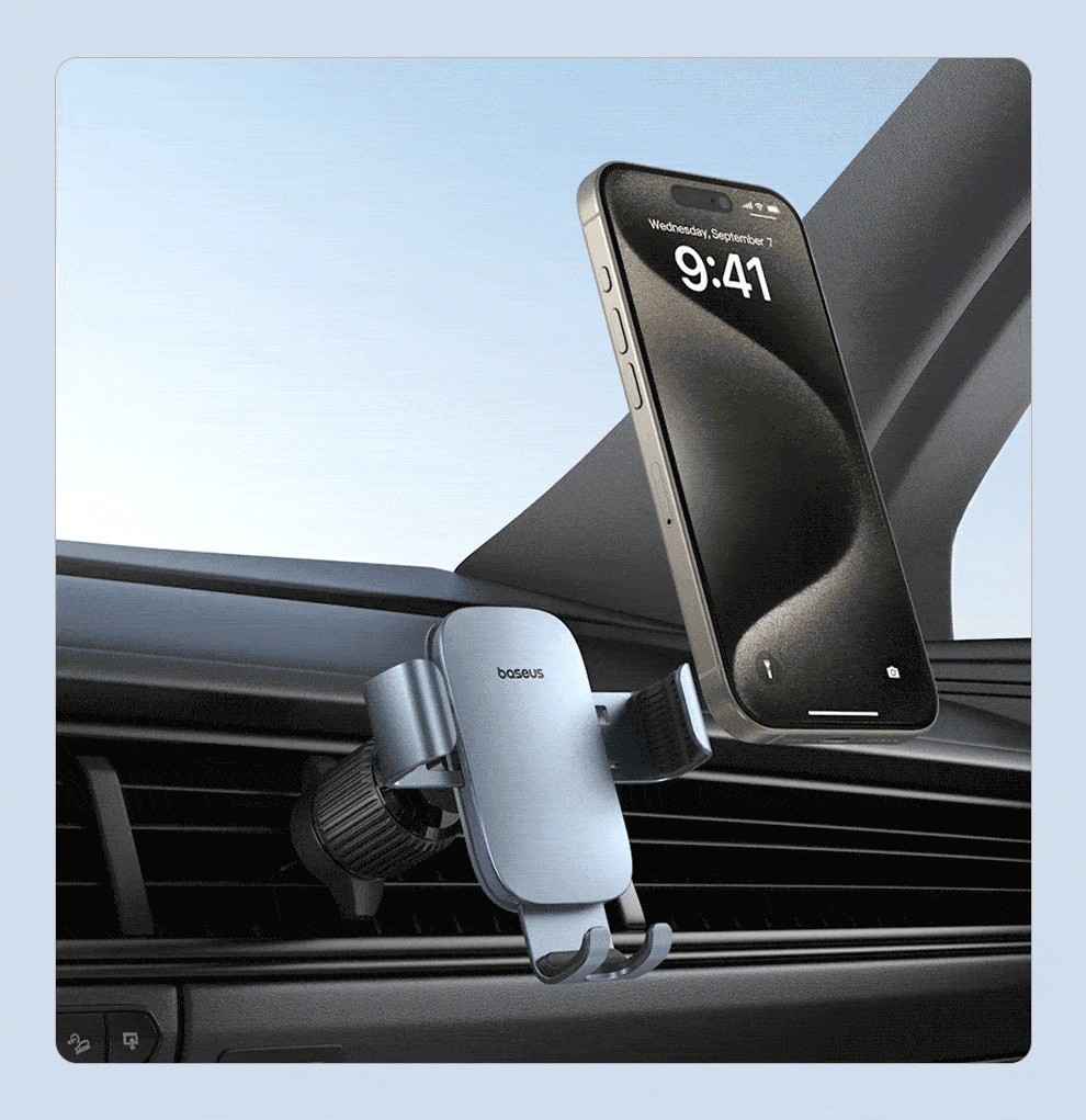 BASEUS Car Phone Holder Air Vent Mount Car Navigation Bracket Automotive Interior Accessories 9