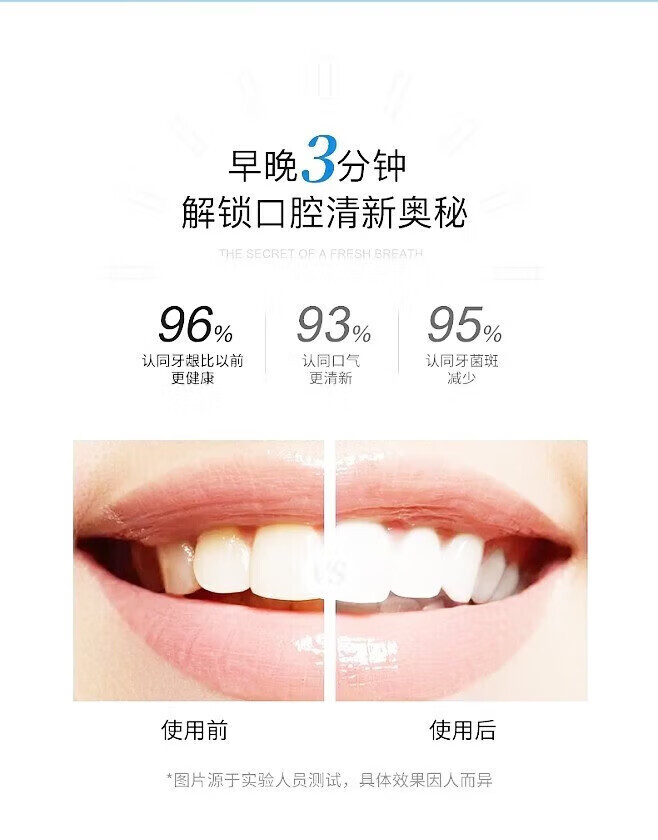 菲脂美妆工具 口苦口臭清洁口腔清洁清 颜色随机 两支