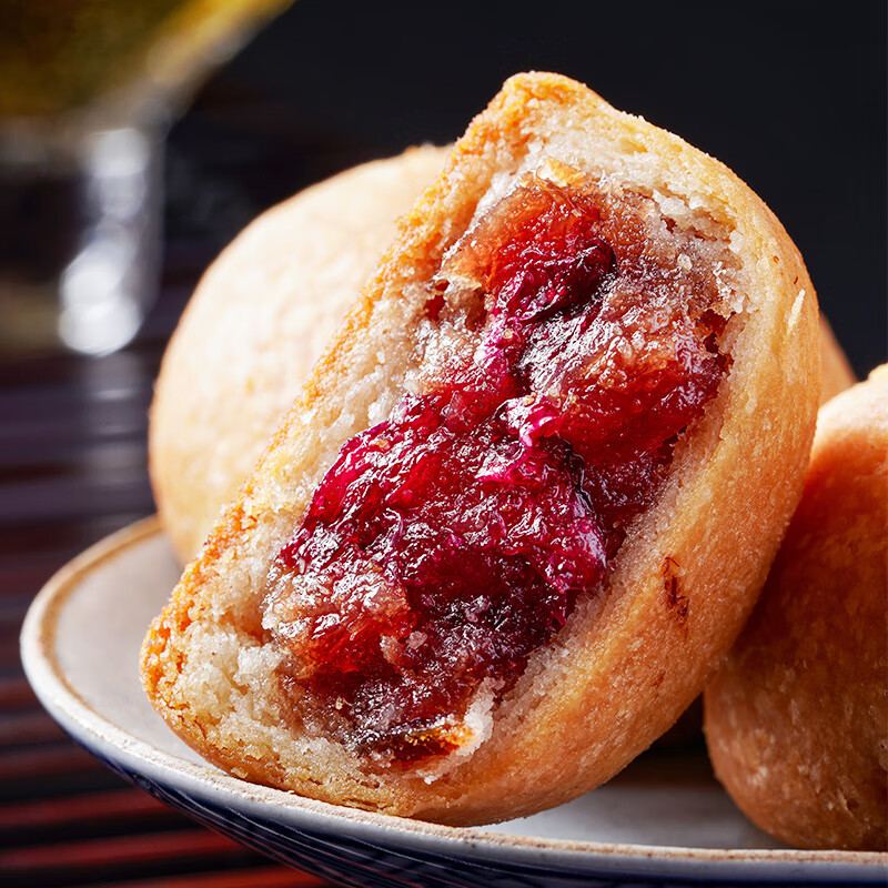 云腿小饼80枚云南特产月饼中秋酥皮月饼酥饼馅饼 原味云腿小饼80枚