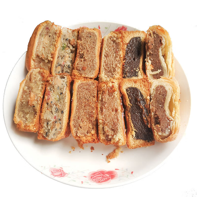 临清特产原红旗宏源月饼中秋佳礼零食多口味老式面包皮酥皮月饼 软